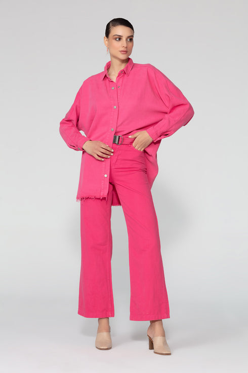 High Waist Flared Trousers